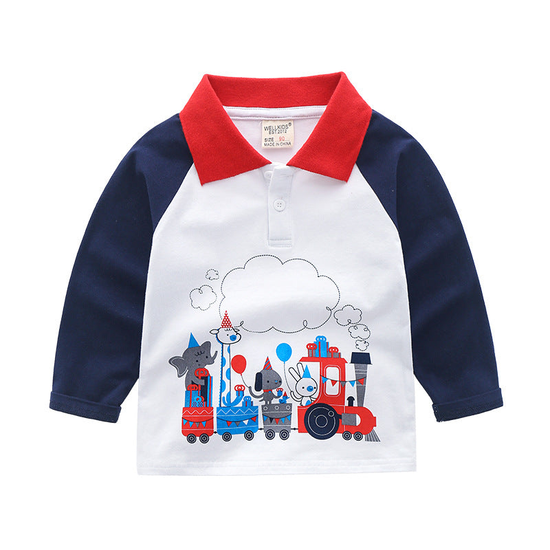 Polo [513-BT104] - Baju Atasan Polo Berkerah Lengan Pendek & Panjang Fashionable Anak Laki Laki Cowok - BABYHOKI STORE