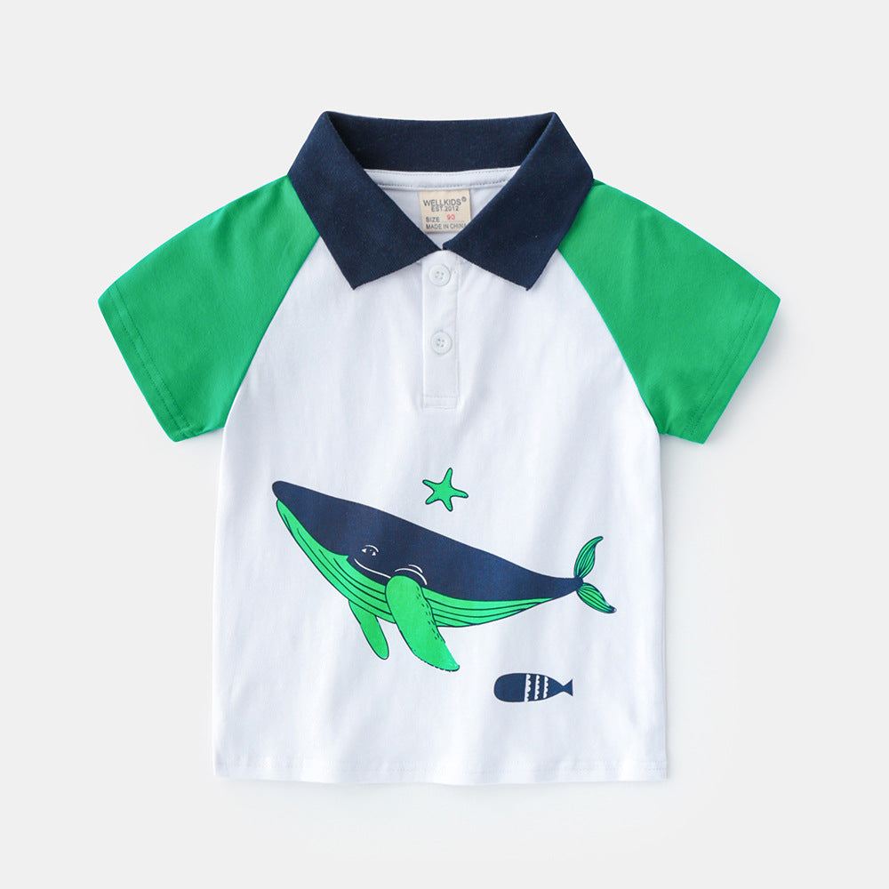 Polo [513-BT104] - Baju Atasan Polo Berkerah Lengan Pendek & Panjang Fashionable Anak Laki Laki Cowok - BABYHOKI STORE