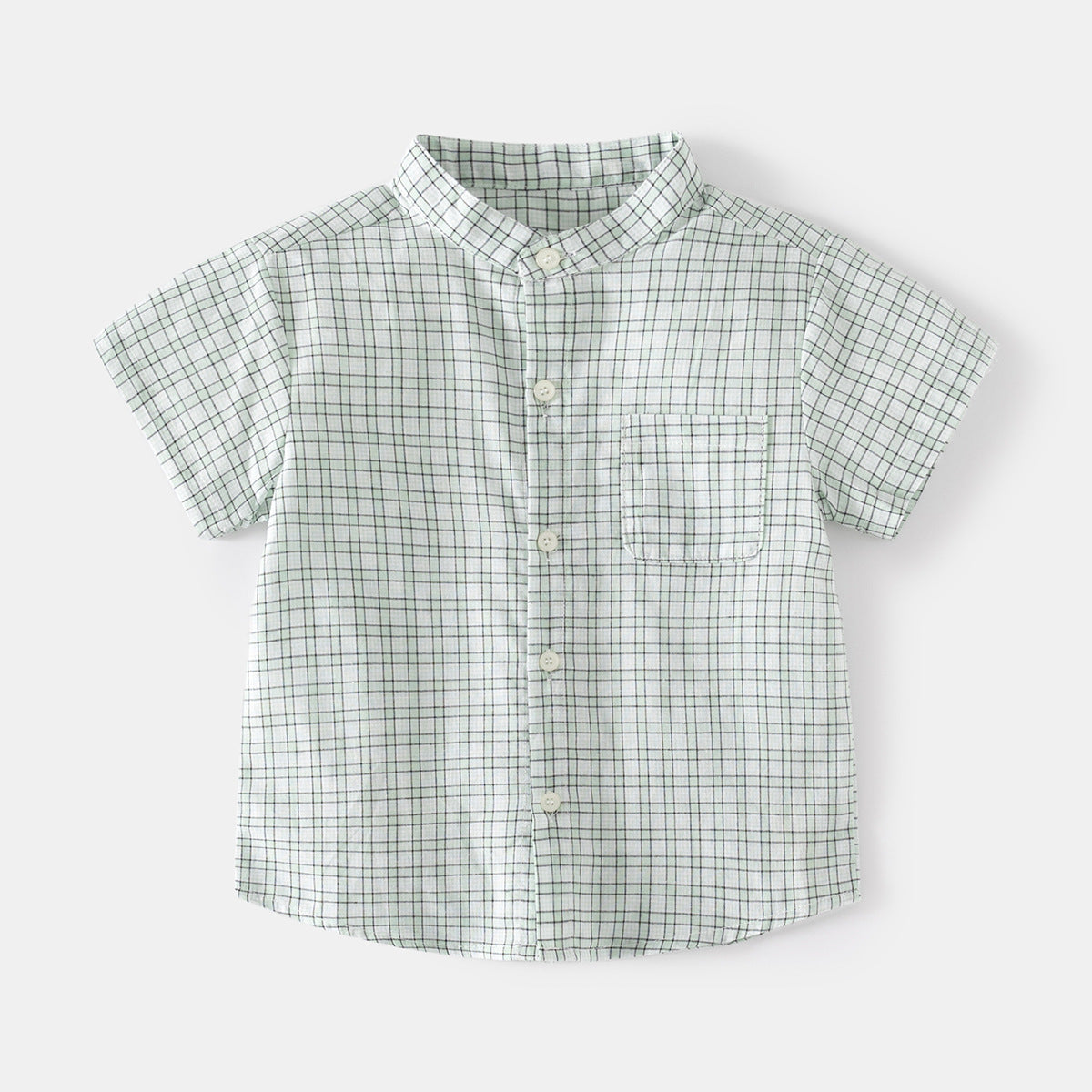 Kemeja Pendek Koko [513-BT106] - Baju Atasan Berkerah Shanghai Imlek Lebaran Cheongsam Lengan Pendek Fashionable Anak Laki Laki Cowok Bermotif - BABYHOKI STORE