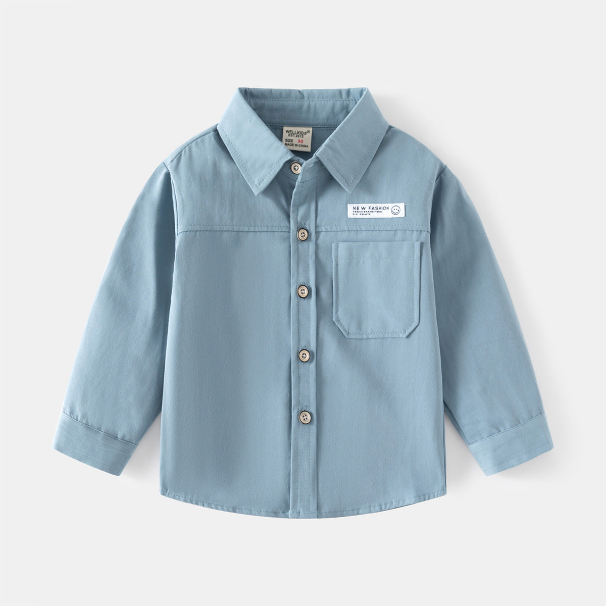 Kemeja Panjang [513-BT107] - Baju Atasan Berkerah Lengan Panjang Fashionable Anak Laki Laki Cowok Bermotif - BABYHOKI STORE