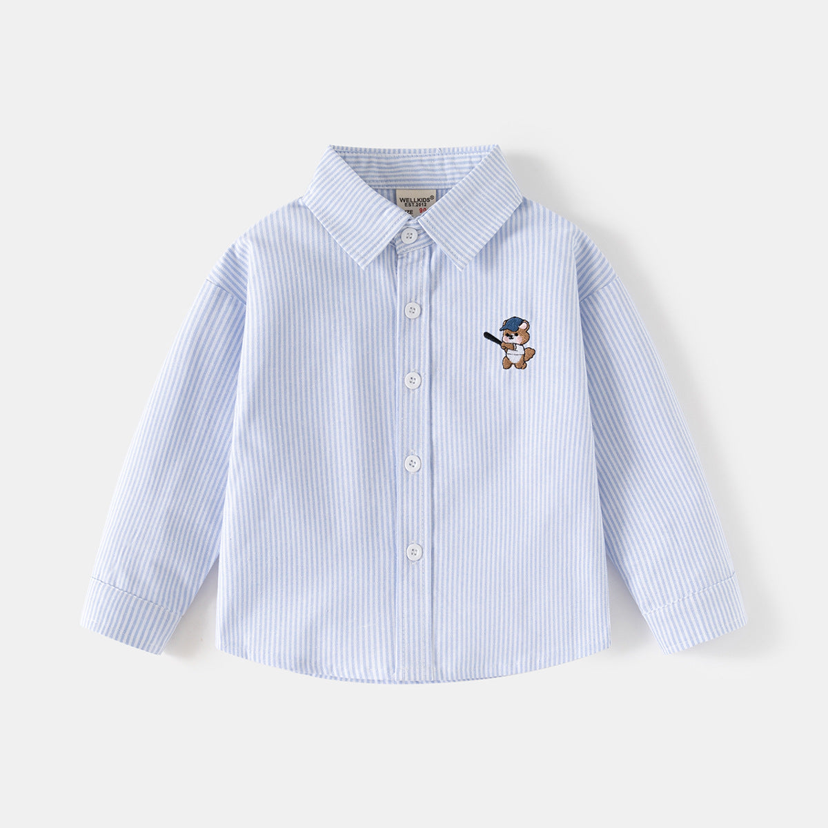 Kemeja Panjang [513-BT107] - Baju Atasan Berkerah Lengan Panjang Fashionable Anak Laki Laki Cowok Bermotif - BABYHOKI STORE