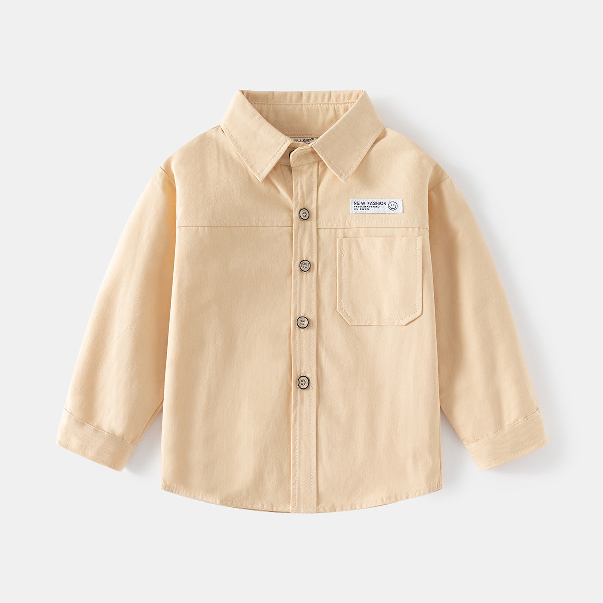 Kemeja Panjang [513-BT107] - Baju Atasan Berkerah Lengan Panjang Fashionable Anak Laki Laki Cowok Bermotif - BABYHOKI STORE