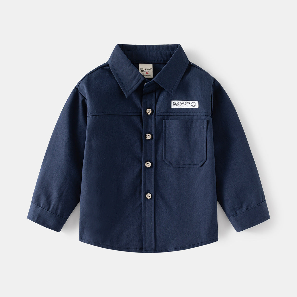 Kemeja Panjang [513-BT107] - Baju Atasan Berkerah Lengan Panjang Fashionable Anak Laki Laki Cowok Bermotif - BABYHOKI STORE