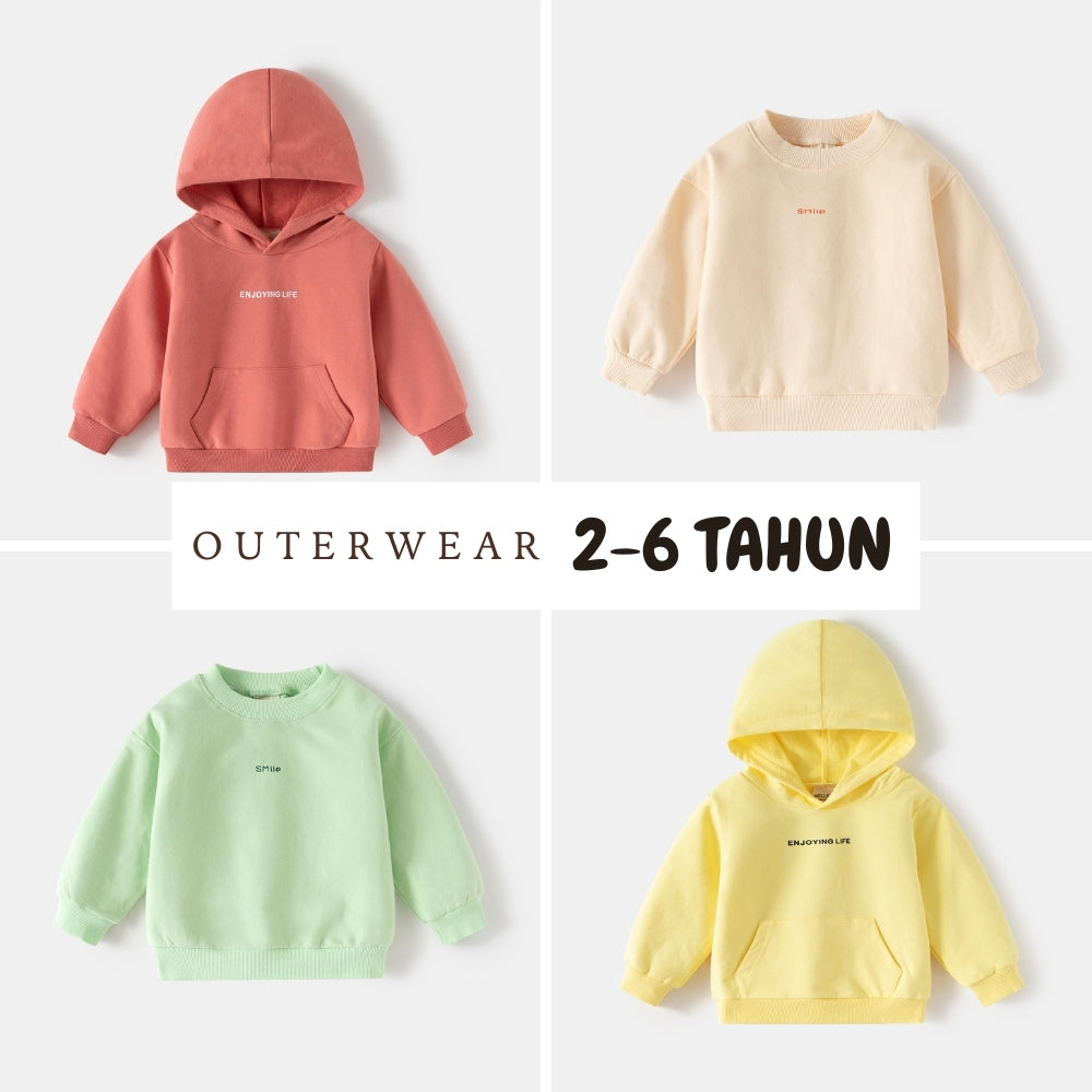 Sweater Hoodiee [513-BT110] - Baju Atasan Outerwear Lengan Panjang Fashionable Anak Laki Laki Cowok - BABYHOKI STORE