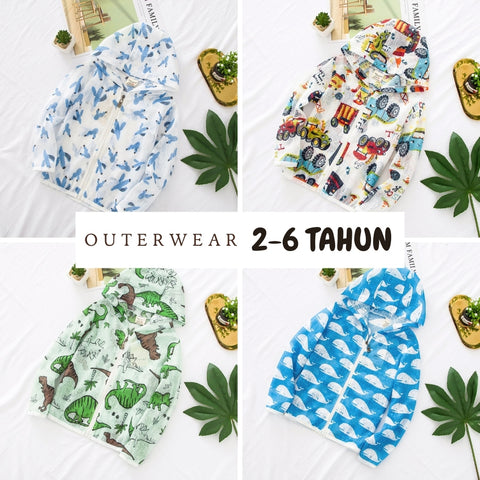 Jaket Hoodiee [513-BT117] - Baju Atasan Outerwear Lengan Panjang Fashionable Anak Laki Laki Cowok Bermotif - BABYHOKI STORE