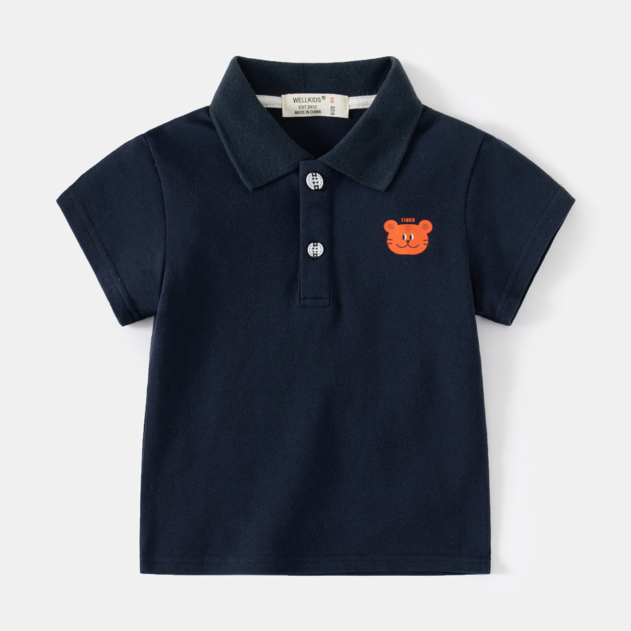 [5131027] - Baju Atasan Kaos Kerah Polo Fashion Anak Laki-Laki - Motif Tiger Head