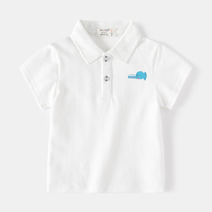[5131028] - Baju Atasan Kaos Kerah Polo Fashion Import Anak Laki-Laki - Motif Elephant Head