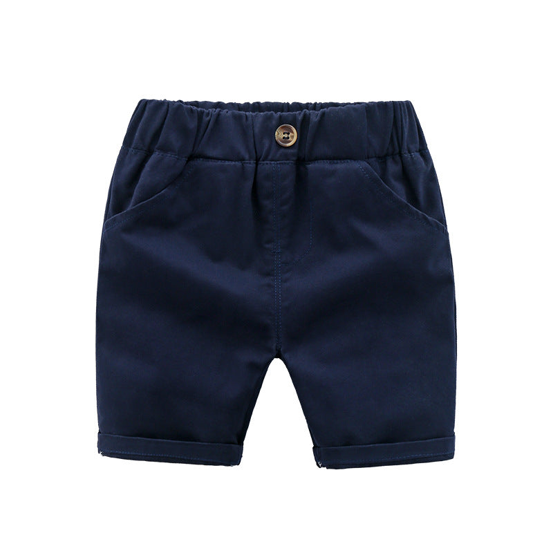 [5131030] - Bawahan Celana Pendek Chino Fashion Anak Laki-Laki - Motif Plain Clean