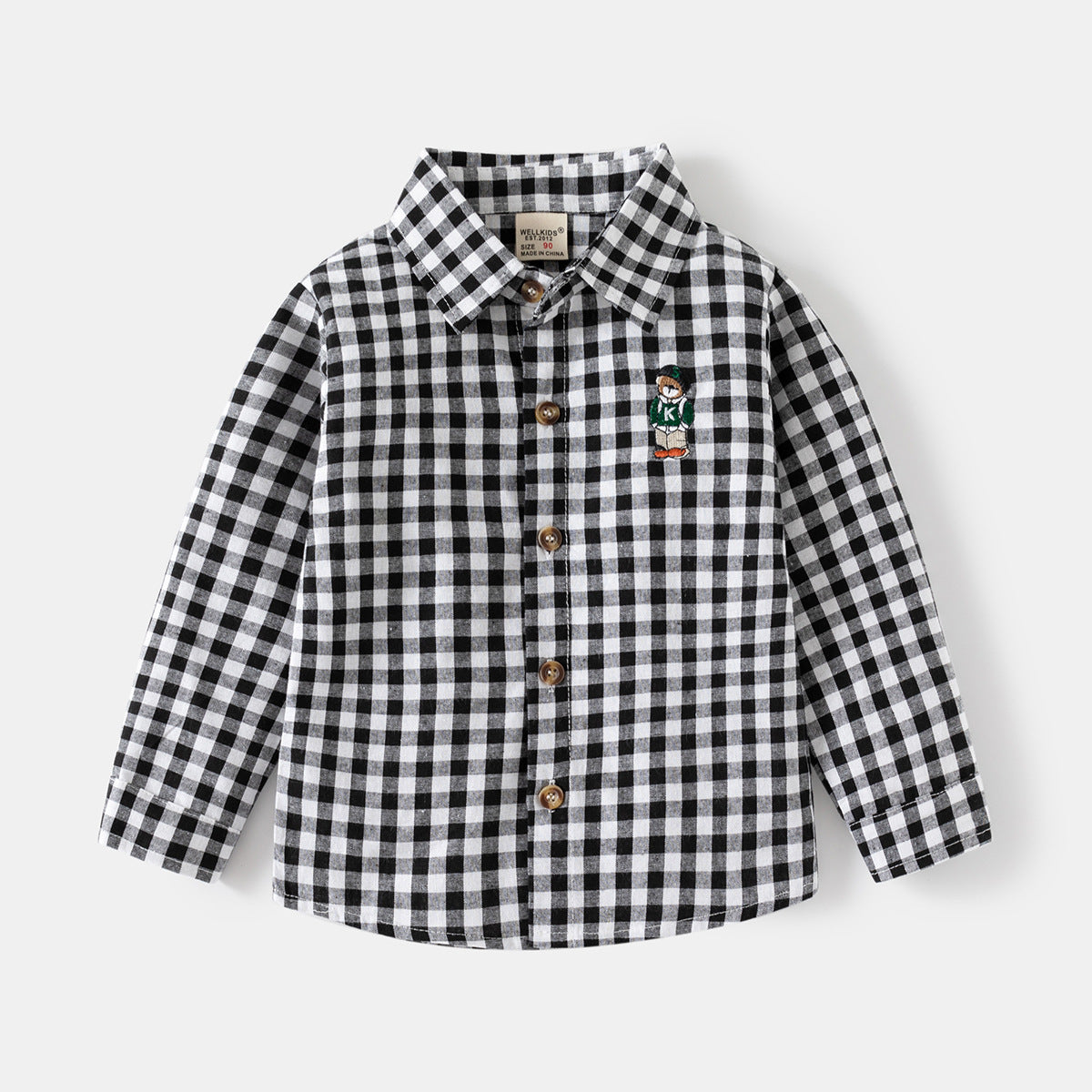 [5131087] - Baju Atasan Kemeja Kotak-Kotak Fashion Anak Laki-Laki - Motif Square Guy