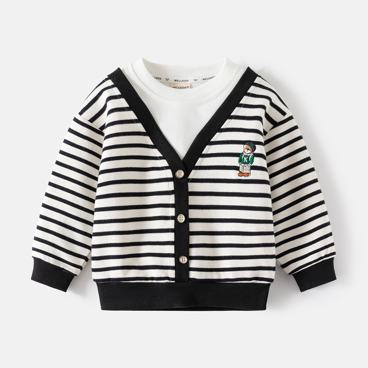 [5131101] - Baju Atasan Sweater Lengan Panjang Fashion Anak Laki-Laki - Motif Dimension Guy