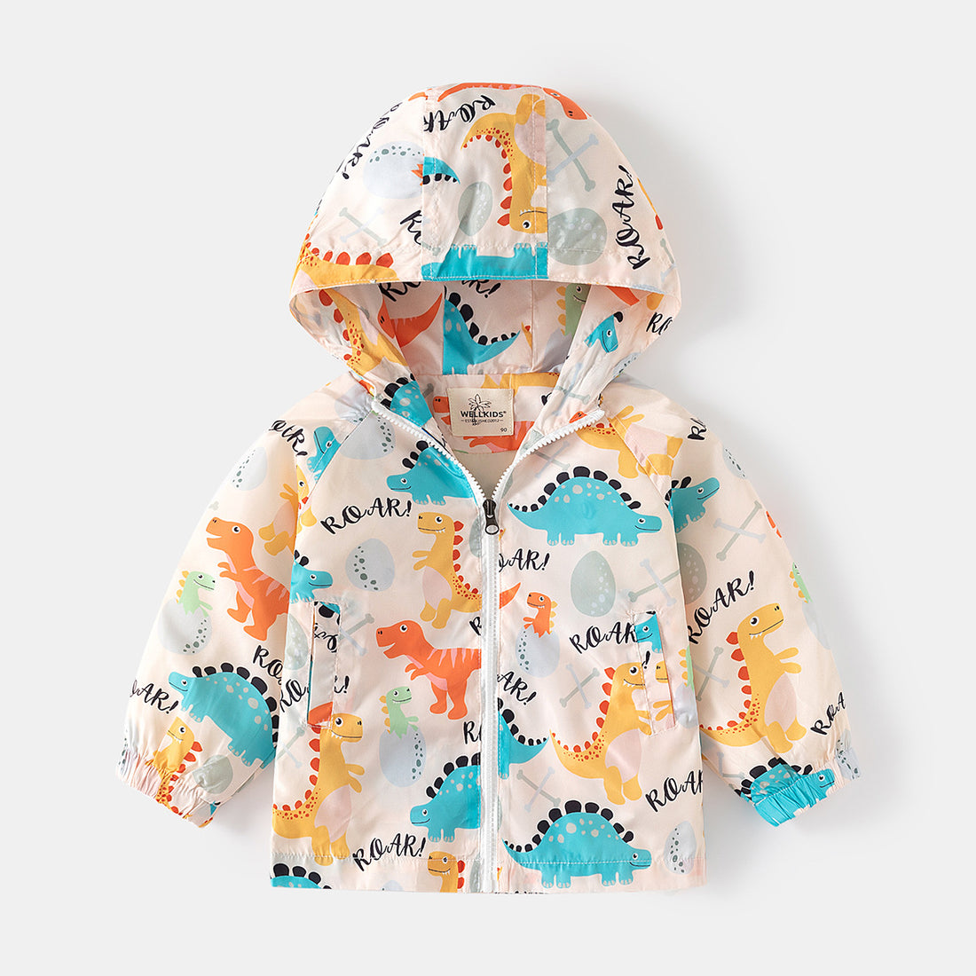 [5131104] - Baju Atasan Jaket Hoodie Fashion Import Anak Laki-Laki - Motif Dino Roar