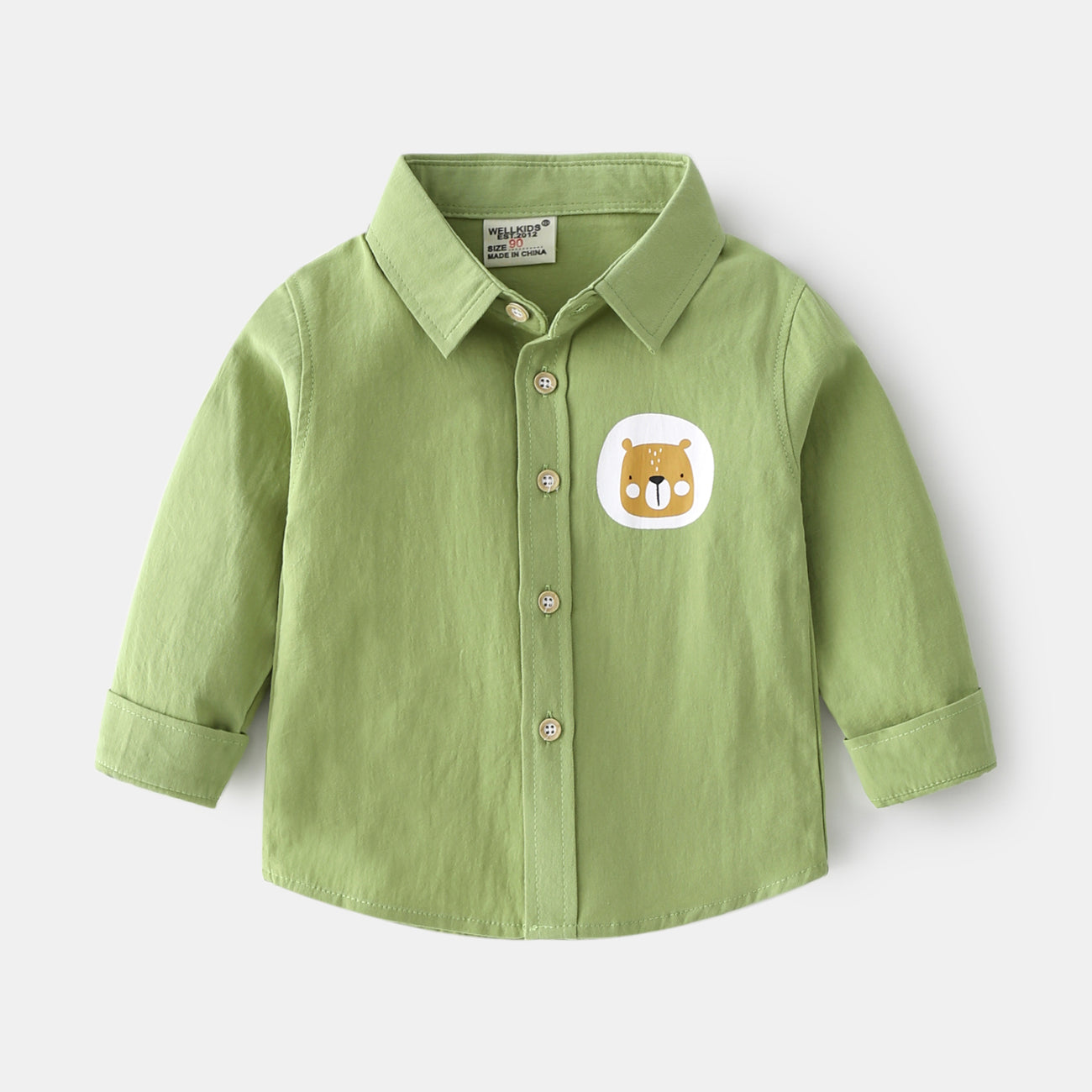 [513431] - Baju Atasan Import Kemeja Anak - Motif Baby Bear