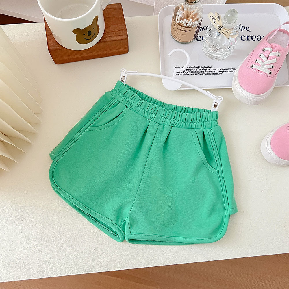 [602122] - Bawahan Celana Pendek Shorts Polos Import Anak Perempuan Fashion - Motif Simple Plain