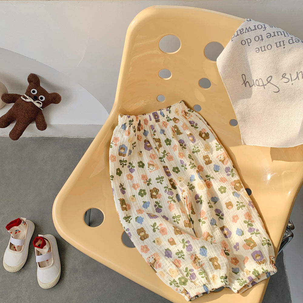 [602134] - Bawahan Celana Panjang Anak Perempuan Fashion Trendy - Motif Bear Love