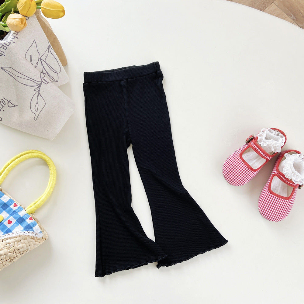 [602139] - Bawahan Celana Legging Cutbray Stretch Anak Perempuan Fashion Trendi - Motif Wide Leg