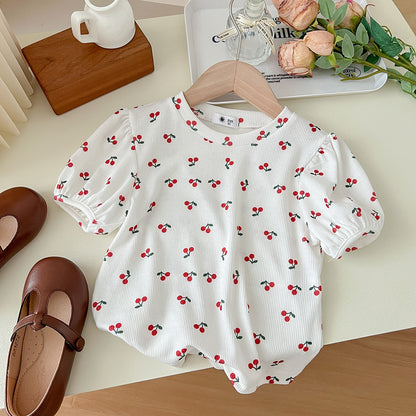 [602141] - Baju Atasan Lengan Pendek Anak Perempuan Fashion - Motif Little Flower