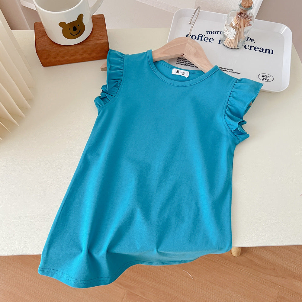 [602147] - Baju Dress Kutung Anak Perempuan Fashion Kekinian - Motif Soft Wave