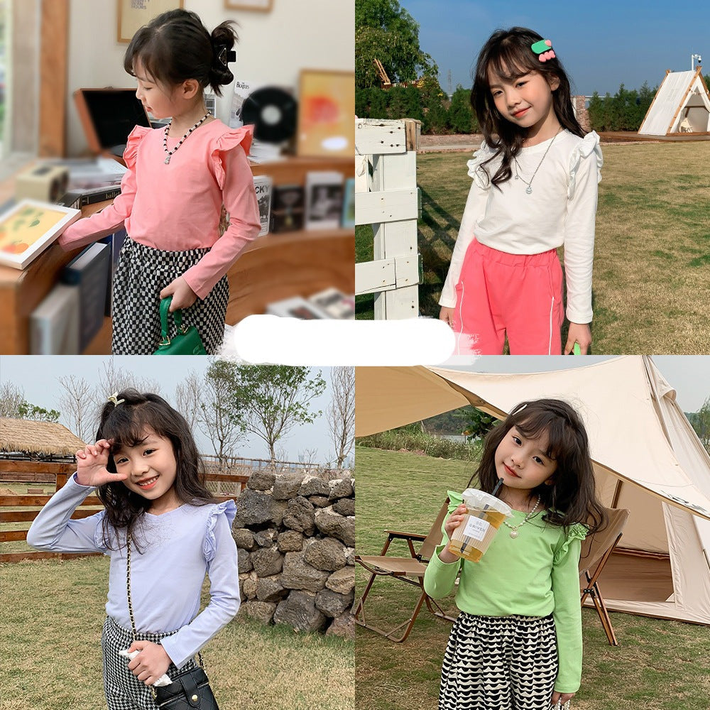[602153] - Baju Atasan Blouse Lengan Panjang Anak Perempuan Fashion - Motif Calm Side