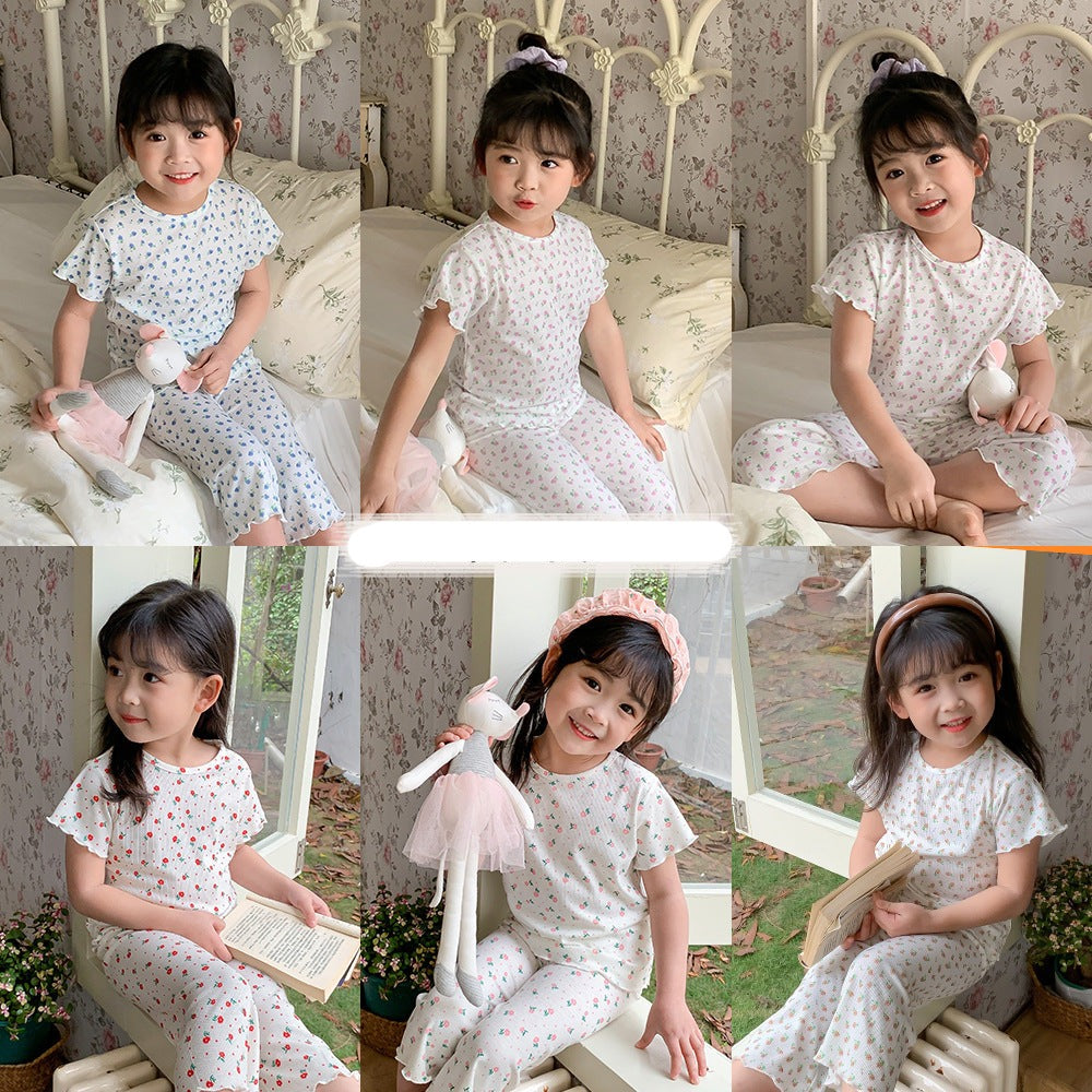 [602157] - Baju Setelan Atasan Pendek Celana Pendek Anak Perempuan Fashion - Motif Lil Bud