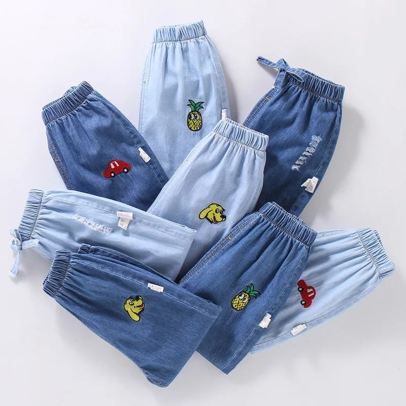 [119235] - Celana Panjang Jeans Anak Casual - Motif Torn Style