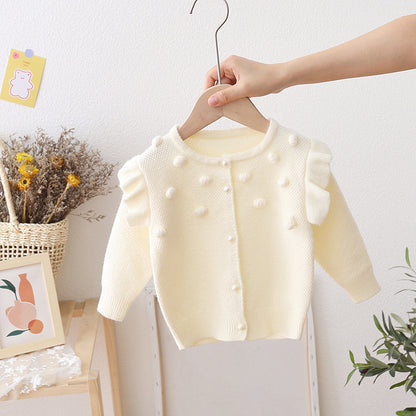 [722114] - Baju Jaket Atasan Lengan Panjang Fashion Anak Perempuan - Motif Little Cloud