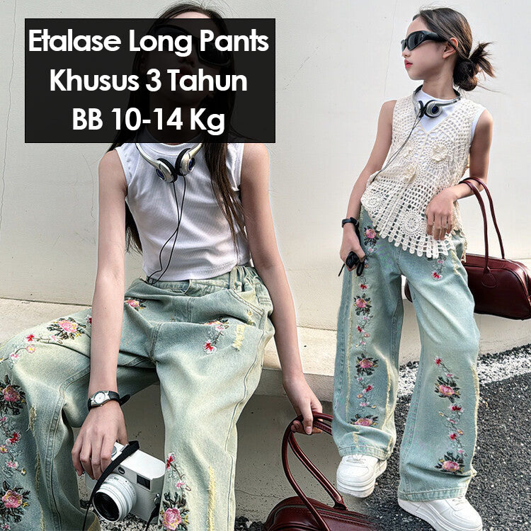 CLEARANCE SALE [Long Pants] 3 Tahun BB 10-14kg Bawahan Celana Panjang Anak Perempuan - BWHLP