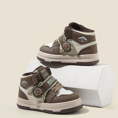 [801108 Size 21 - 32] - Shoes Sepatu Sneakers Anak Laki-Laki - Motif Robot Bear