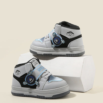 [801108 Size 21 - 32] - Shoes Sepatu Sneakers Anak Laki-Laki - Motif Robot Bear