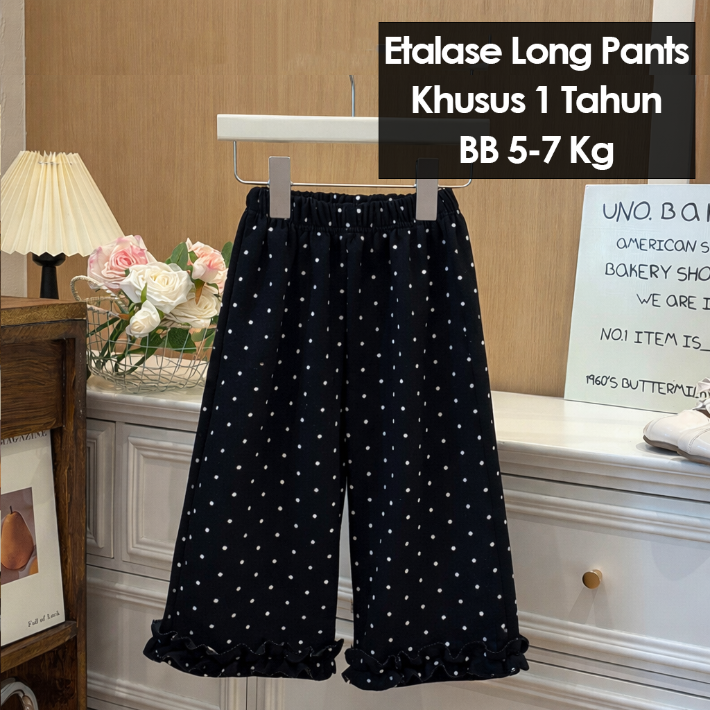 CLEARANCE SALE [Long Pants] 1 Tahun BB 5-7kg Bawahan Celana Panjang Anak Perempuan - BWHLP