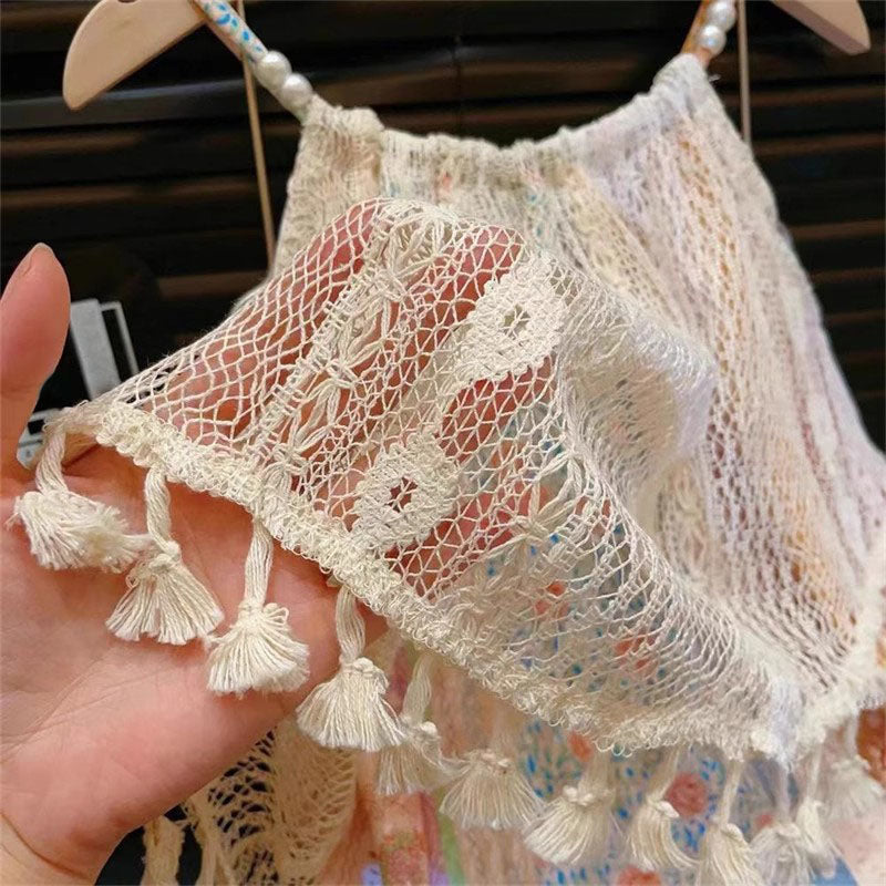 [963105] - Baju Dress Gaun Lengan Kutung Style Summer Fashion Anak Perempuan Cewek - Motif Floral - BABYHOKI STORE