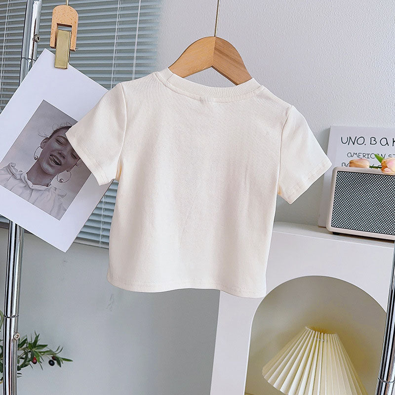 [963108] - One Set 2in1 Baju Setelan Atasan Kaos Lengan Pendek Bawahan Celana Rok Pendek Casual Fashion Anak Perempuan Cewek - Motif Tree - BABYHOKI STORE