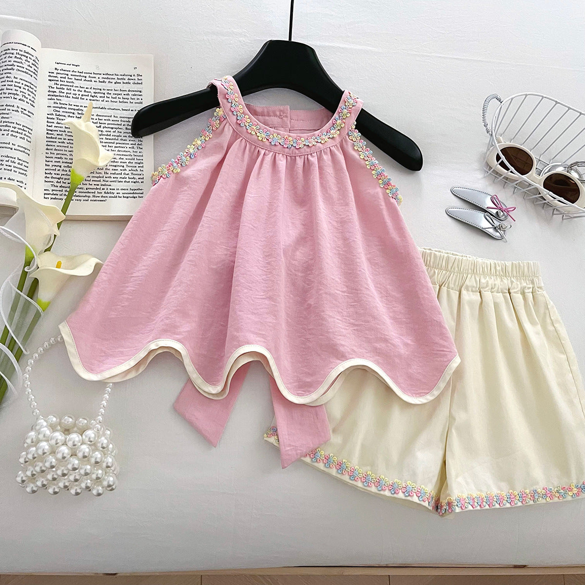 CLEARANCE SALE [Setelan Pendek] 6 Tahun BB 22-26 Kg One Set Anak Perempuan - SETSP963/507