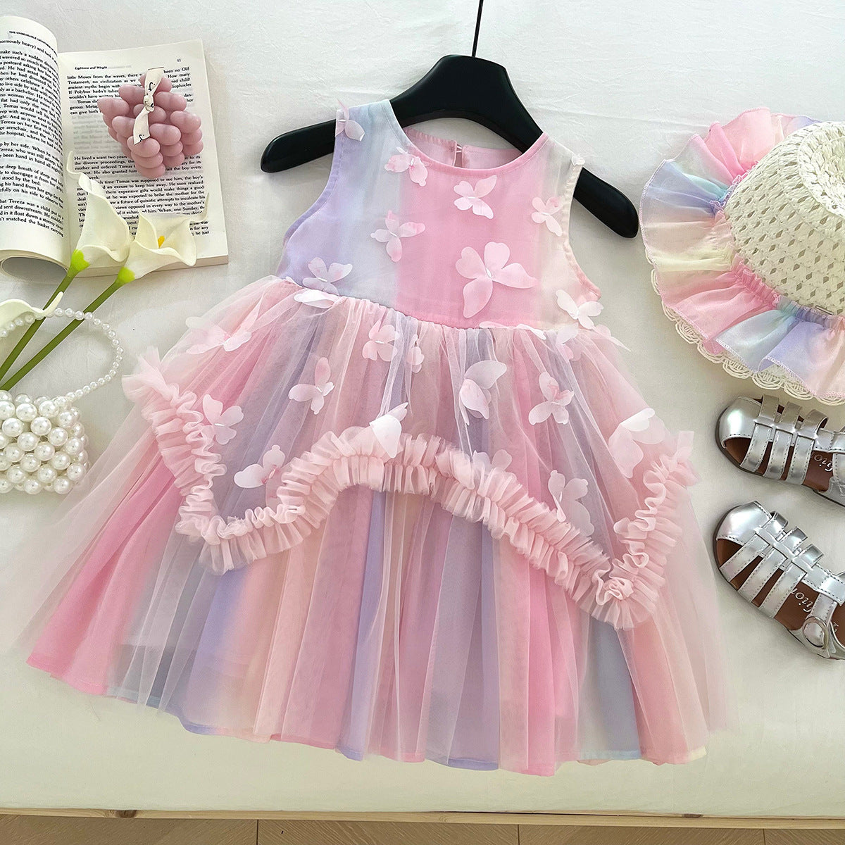 CLEARANCE SALE [Dress Lengan Kutung] 8 Tahun BB 30-35Kg Gaun Anak Cewek Perempuan