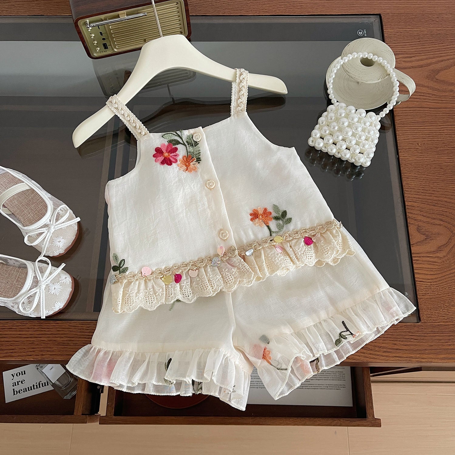 CLEARANCE SALE [Setelan Pendek] 5 Tahun BB 18-22Kg One Set Anak Perempuan - SETSP963/507