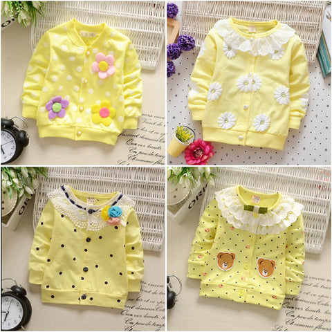 Paket Isi 5pcs - Newborn 0-6 Bulan 3-6Kg - Baju Sweater Cardigan Anak Perempuan Cewek Bayi Baby