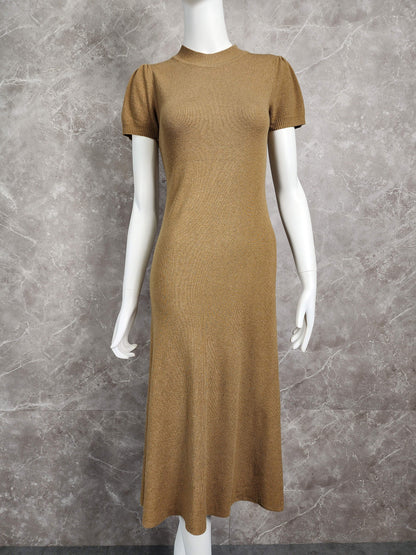 [DR121] - Dress Midi Wanita Jumbo Bahan Knit Halus