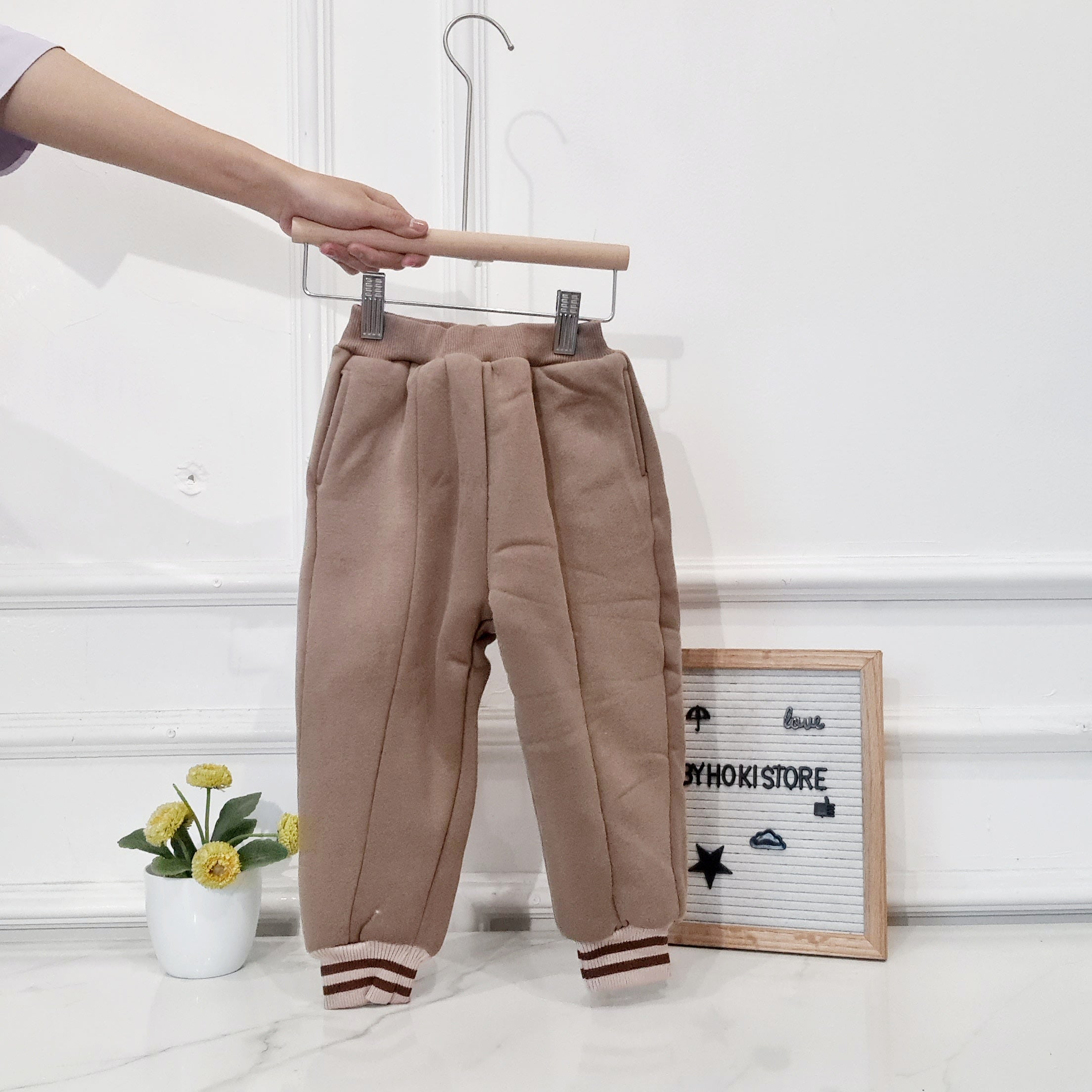 [507758] - Bawahan Celana Panjang Jogger Fashion Anak Cowok Cewek - Motif Line Thickness