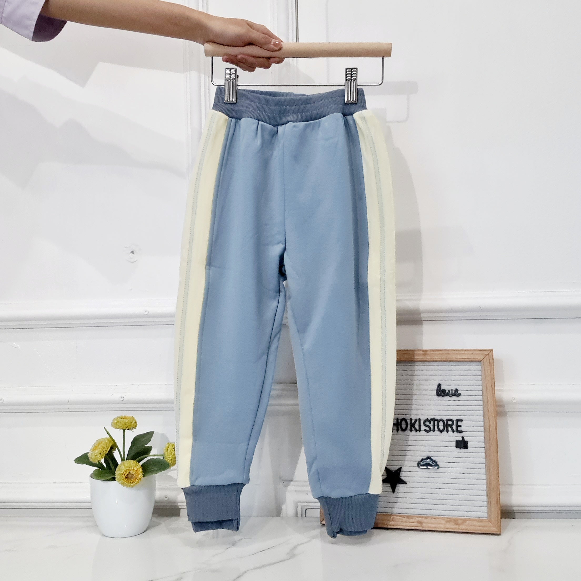 [507759] - Bawahan Celana Panjang Jogger Fashion Anak Perempuan - Motif Side Outline