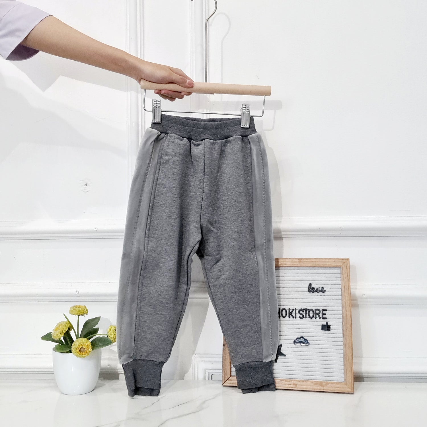 [507759] - Bawahan Celana Panjang Jogger Fashion Anak Perempuan - Motif Side Outline