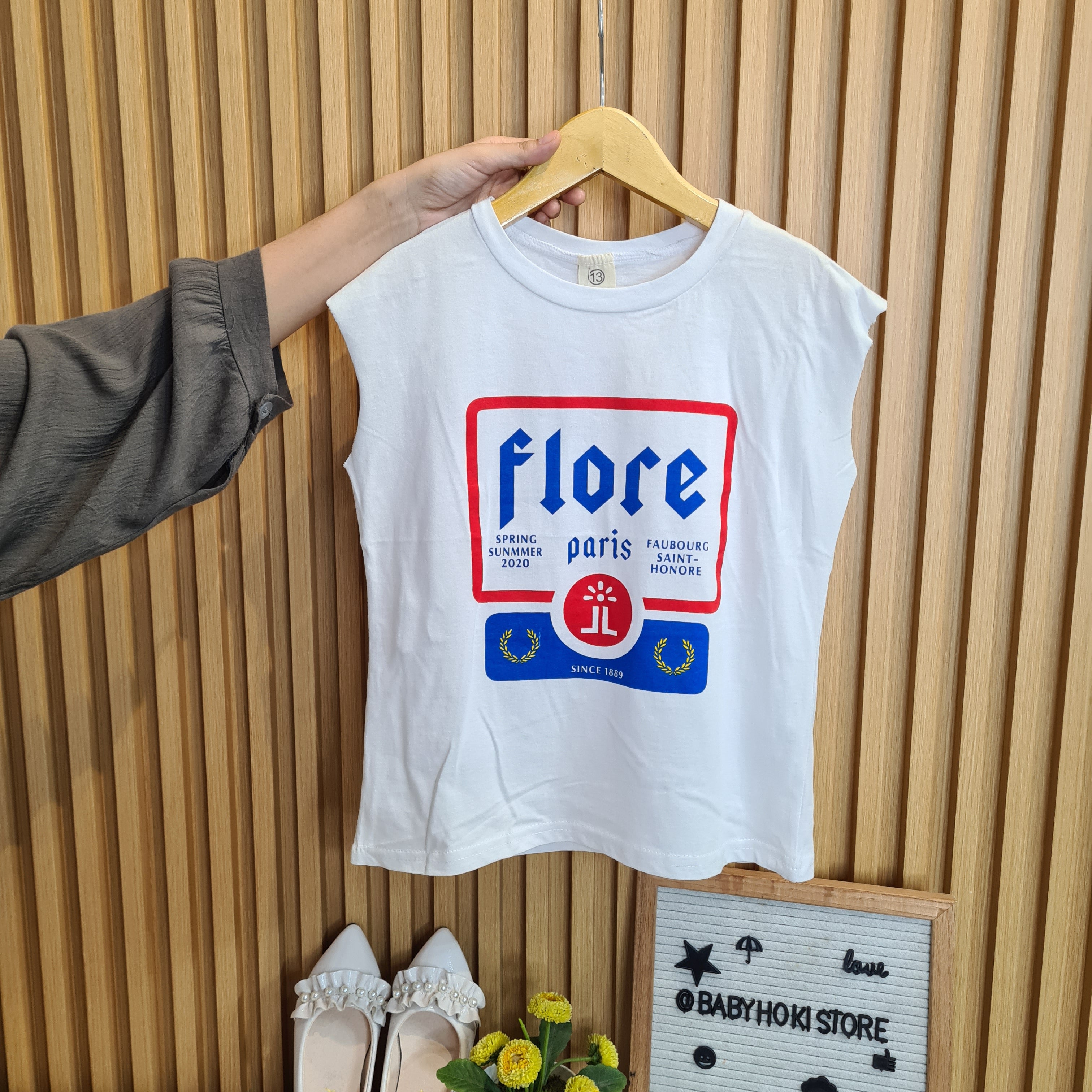 [507760] - Baju Atasan Kaos Kutung Fashion Anak Cowok Cewek - Motif Paris Text