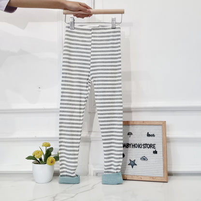 [507763] - Bawahan Celana Panjang Legging Fashion Import Anak Perempuan - Motif Thick Stripes