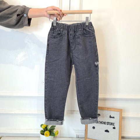 [507779] - Bawahan Celana Panjang Jeans Fashion Anak Perempuan - Motif Rawis Texture