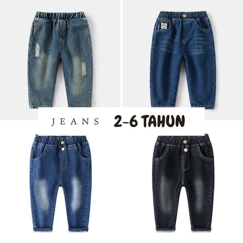 Celana Jeans Panjang [513-BB102] - Bawahan Fashionable Anak Laki Laki Cowok - BABYHOKI STORE