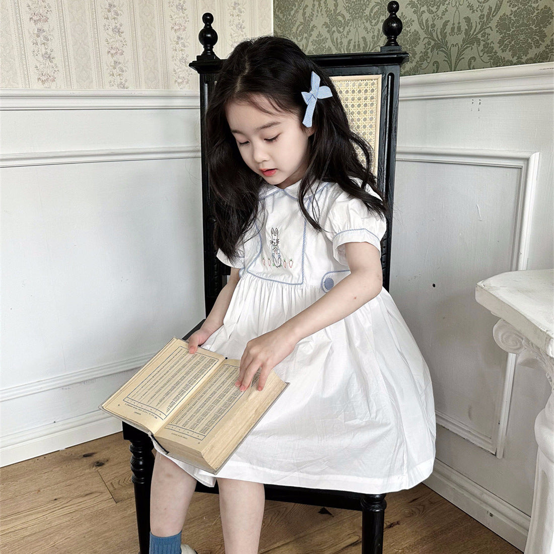 [5071194] - Baju Gaun Dress Princess Lengan Pendek Korean Version Style Anak Perempuan Cewek - Motif Cute Animal - BABYHOKI STORE