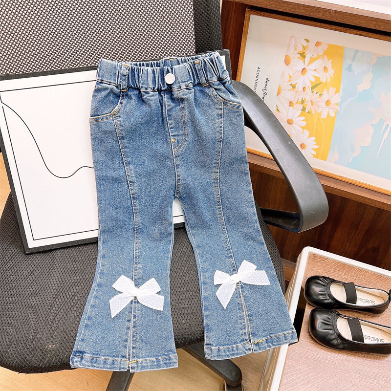 [363925] - One Set 2in1 Baju Setelan Atasan Blouse Lengan Panjang Bawahan Celana Panjang Cutbray Fashion Anak Cewek Perempuan - Motif Top Blue Pictures - BABYHOKI STORE - BABYHOKI STORE