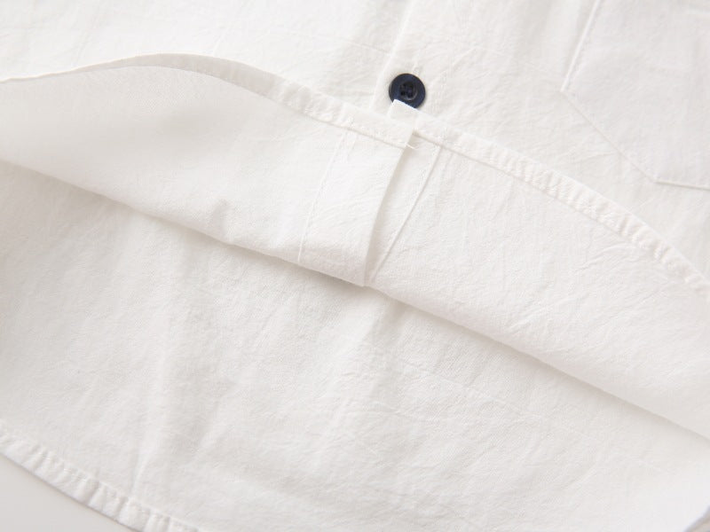 [383204] - Baju Atasan Kemeja Lengan Panjang Anak Laki-Laki Cowok  - Motif Lettered Collar - BABYHOKI STORE