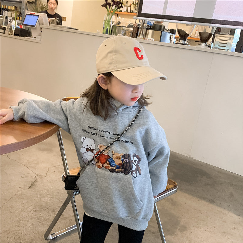 [507S144] - Baju Atasan Sweater Lengan Panjang Fashoin Anak Perempuan - Motif Animal Family