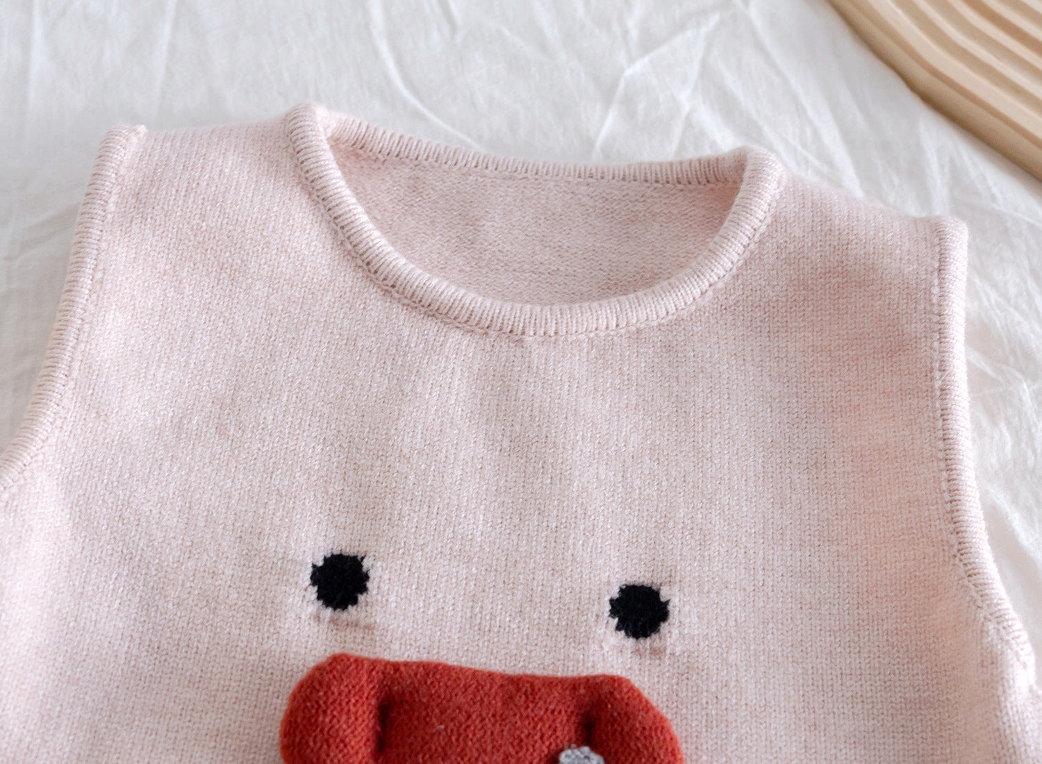 [907106] - One Set 2in1 Baju Setelan Knit Atasan Vest Sweater Lengan Kutung Bawahan Celana Panjang Style Fashion Korean Anak Perempuan Cewek - Motif Basic Color Pink - BABYHOKI STORE - BABYHOKI STORE