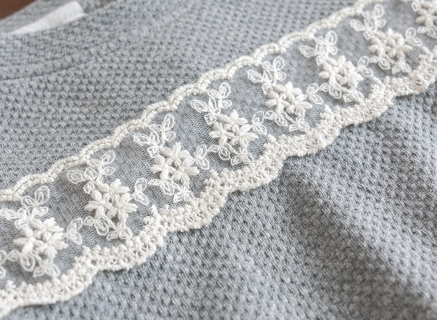 [907104] - One Set 2in1 Baju Setelan Outerwear Atasan Sweater Lengan Panjang Bawahan Celana Panjang Korean Style Fashion Anak Perempuan Cewek - Motif Cute Lace - BABYHOKI STORE - BABYHOKI STORE