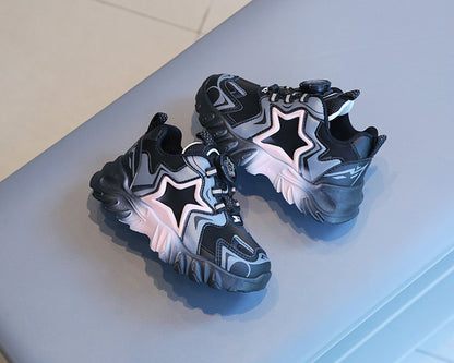 [801110 Size 21 - 32] - Sepatu Shoes Sneakers Anak Cowok dan Cewek - Motif Shining Star